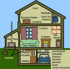 Sources of indoor air pollution infographic
