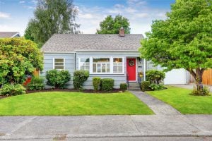 house in the spring