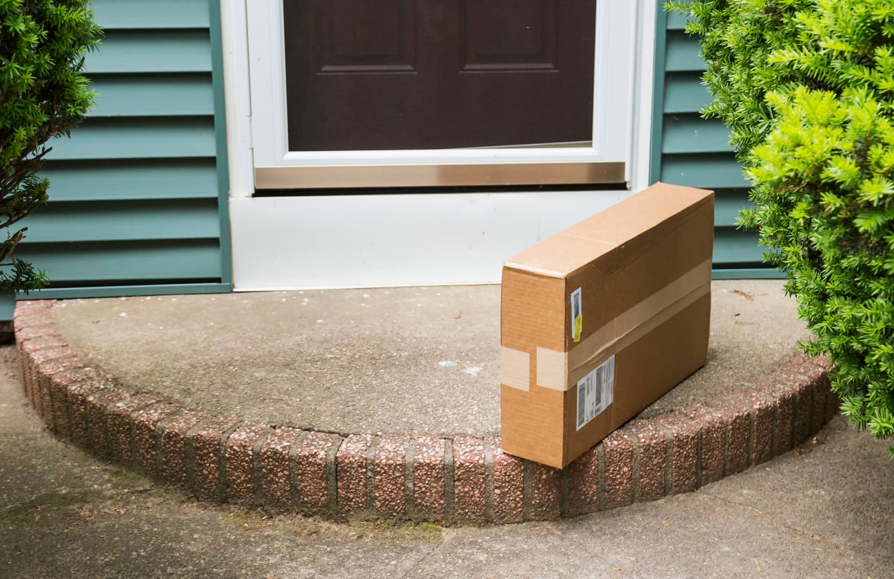 package delivered to door