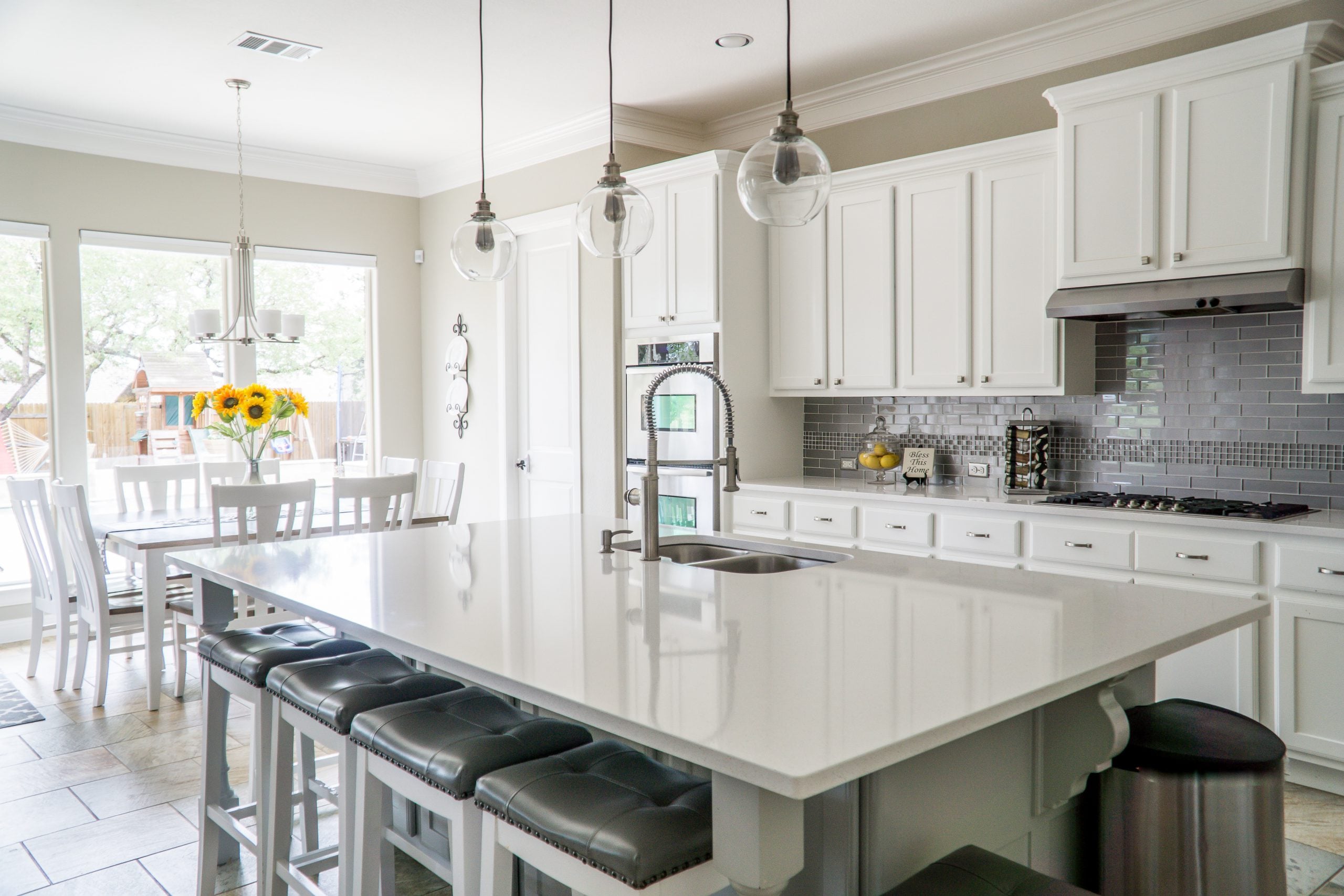 indoor kitchen area depicting indoor air quality in the home