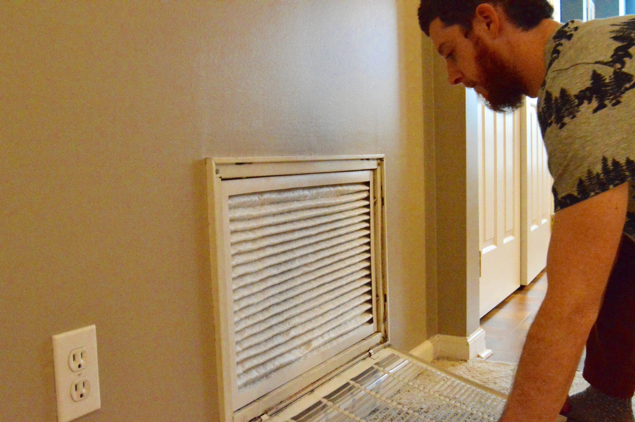 changing pleated air filter