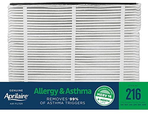 aprilaire allergy and asthma merv 16 216 air filter cleaner