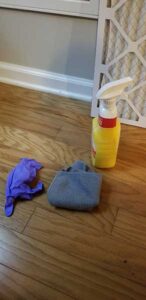 cleaning supplies for air filter