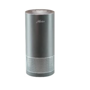 Product image of Hunter HP400GRS Cylindrical Tower Air Purifier-Gray-Silver